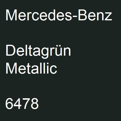 Mercedes-Benz, Deltagrün Metallic, 6478.